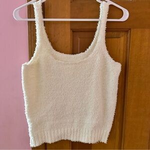 SKIMS Cozy White Tank Top
